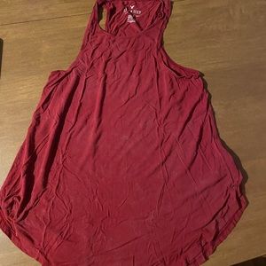 XS red racer back soft and sexy swing tank